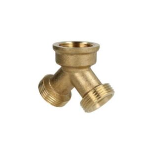 Messing-Y-stuk-schroefkoppeling